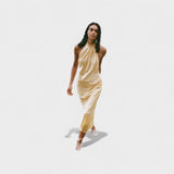 Gala – Vestido de tirantes halter de satén