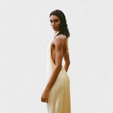 Gala – Vestido de tirantes halter de satén