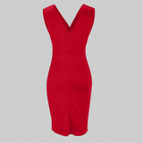 Fresia | Vestido ajustado con escote en V y abertura