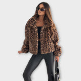 Leonor - Abrigo de Leopardo