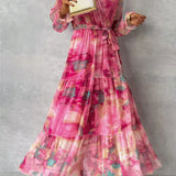 Luísa | Vestido Envolvente con Estampado Floral y Toque Romántico