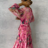 Luísa | Vestido Envolvente con Estampado Floral y Toque Romántico