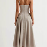 Odette Elegancia | Vestido midi con corsé estructurado