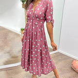 Monica™ | Vestido Elegante de Lunares