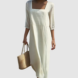 Nádia | Vestido Casual de Lino