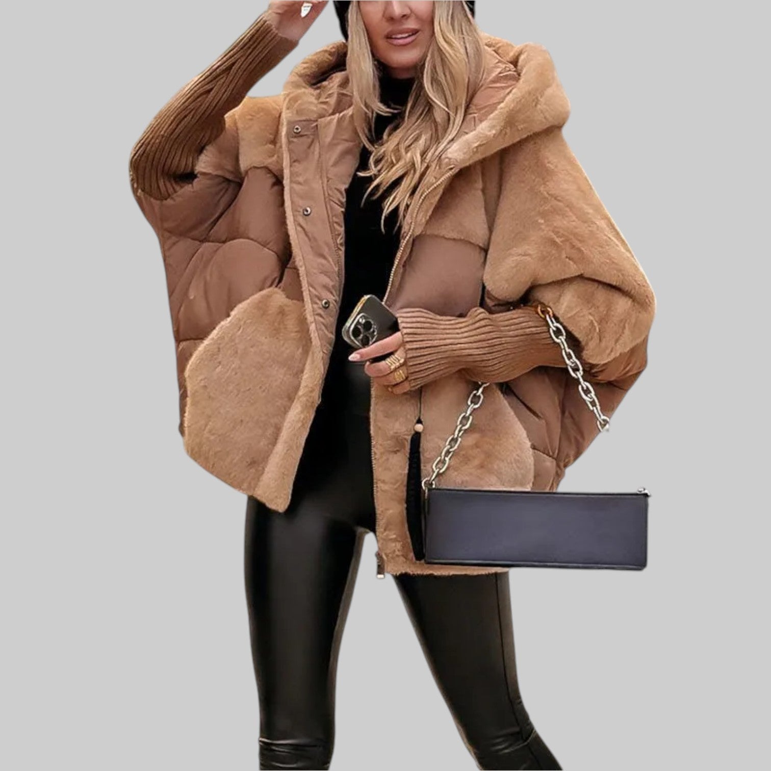 Raven | Chaqueta bomber con capucha moderna