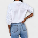 Jessica - Blusa casual con escote en V