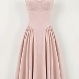 Odette Elegancia | Vestido midi con corsé estructurado