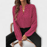 Relaxiva - Blusa con Estampado y Mangas Elegantes