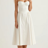 Odette Elegancia | Vestido midi con corsé estructurado
