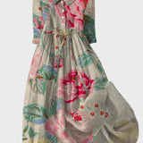 Vestido Bohemio con Estampado Floral