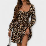 Sara | Vestido con estampado de leopardo encantador