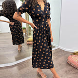 Monica™ | Vestido Elegante de Lunares