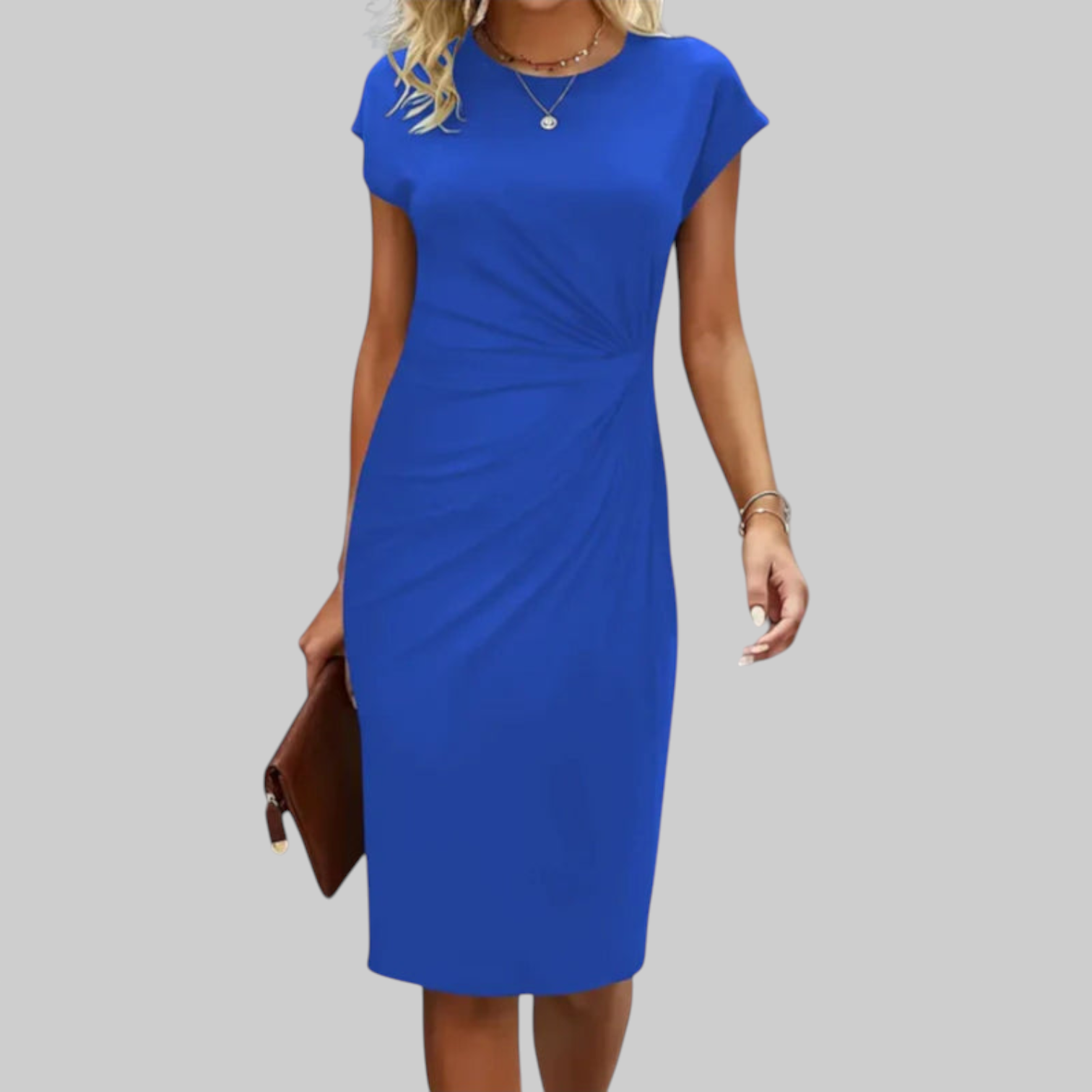 Mina – Vestido de Noche de Manga Corta