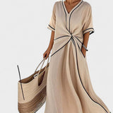 Emília – Vestido Levemente Solto a Rayas