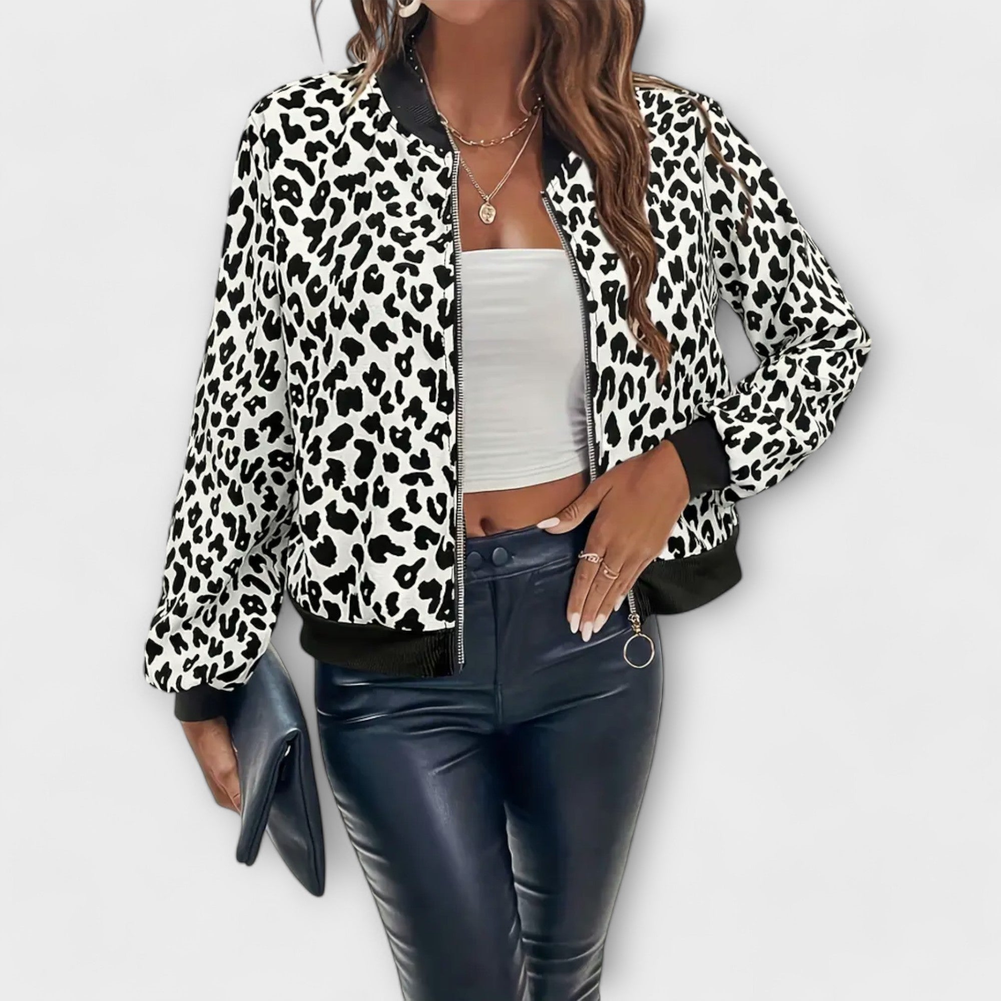 Raquel - Abrigo Elegante de Leopardo