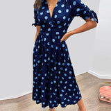 Monica™ | Vestido Elegante de Lunares