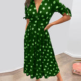 Monica™ | Vestido Elegante de Lunares