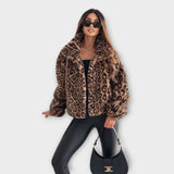 Leonor - Abrigo de Leopardo