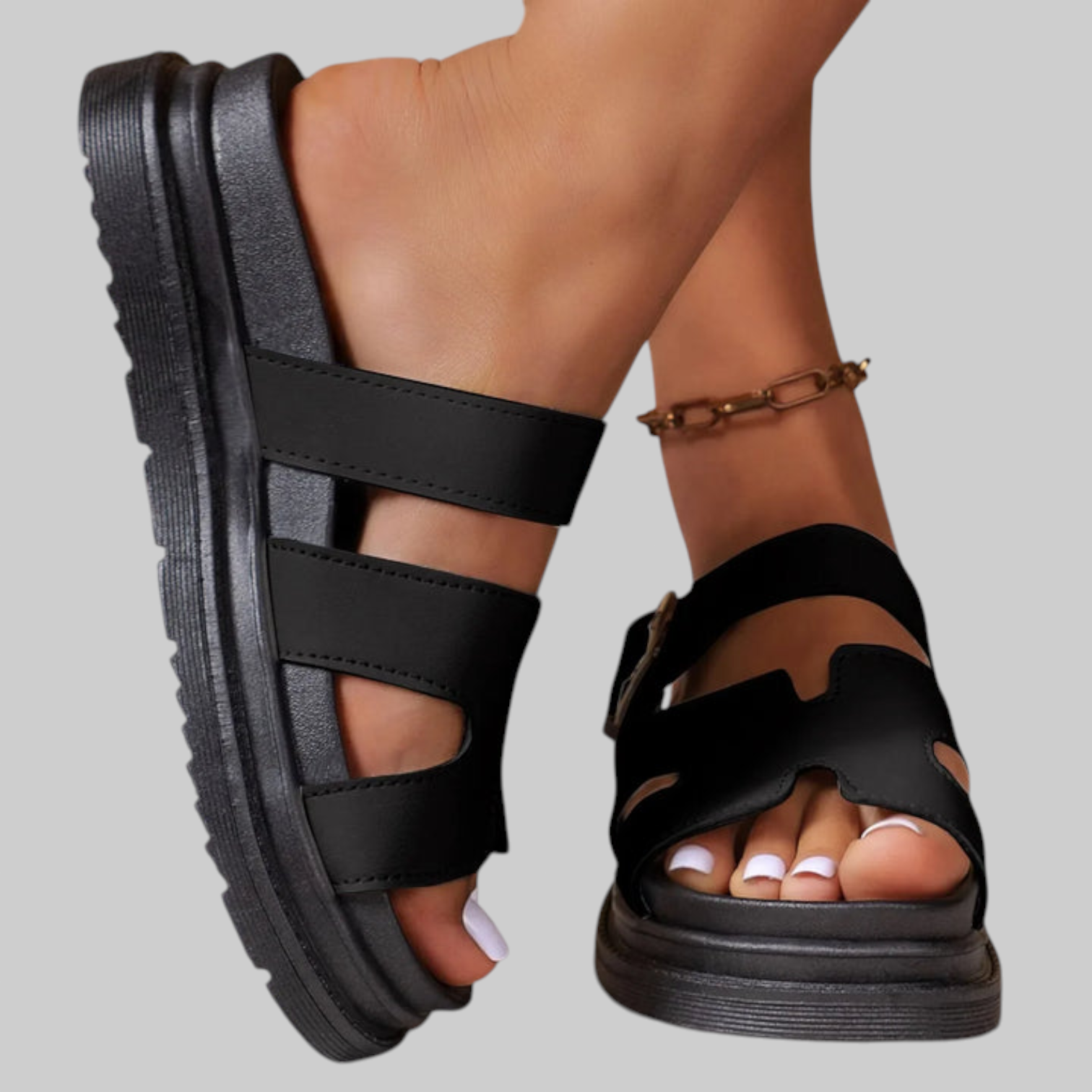 Amaris | Sandalias ortopédicas con diseño en H