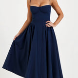Odette Elegancia | Vestido midi con corsé estructurado