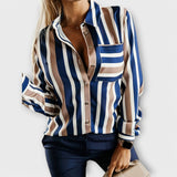 Emilia - Blusa Casual con Líneas