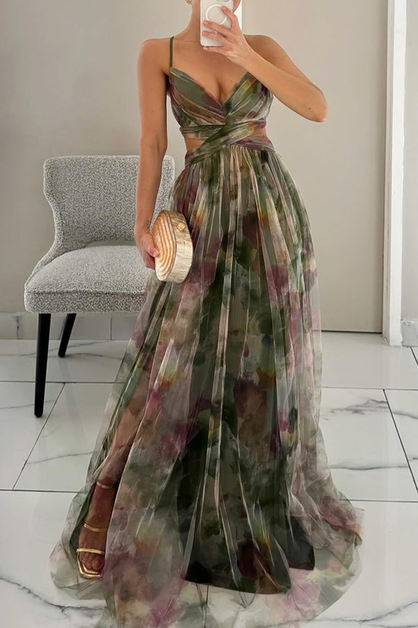 Madeline | Vestido Largo con Estampado Floral para una Elegancia Sin Esfuerzo