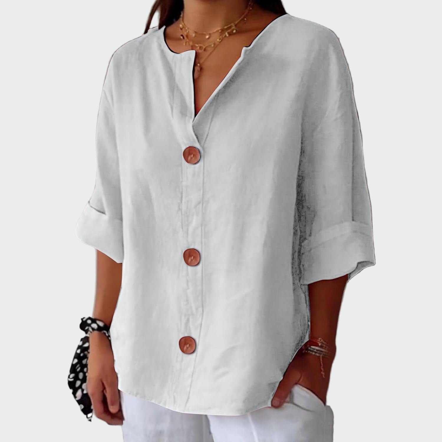 Blusa casual con textura