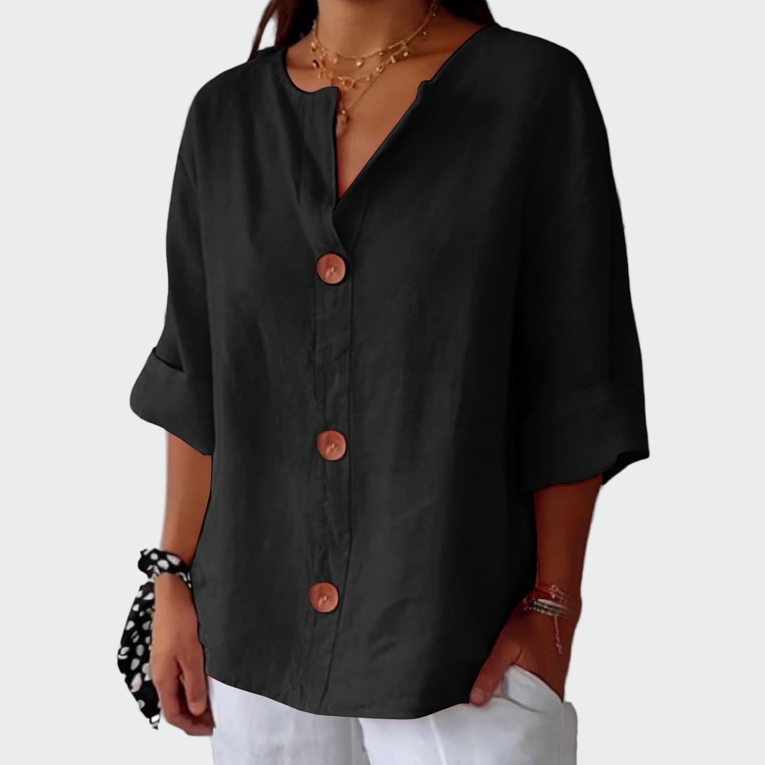 Blusa casual con textura