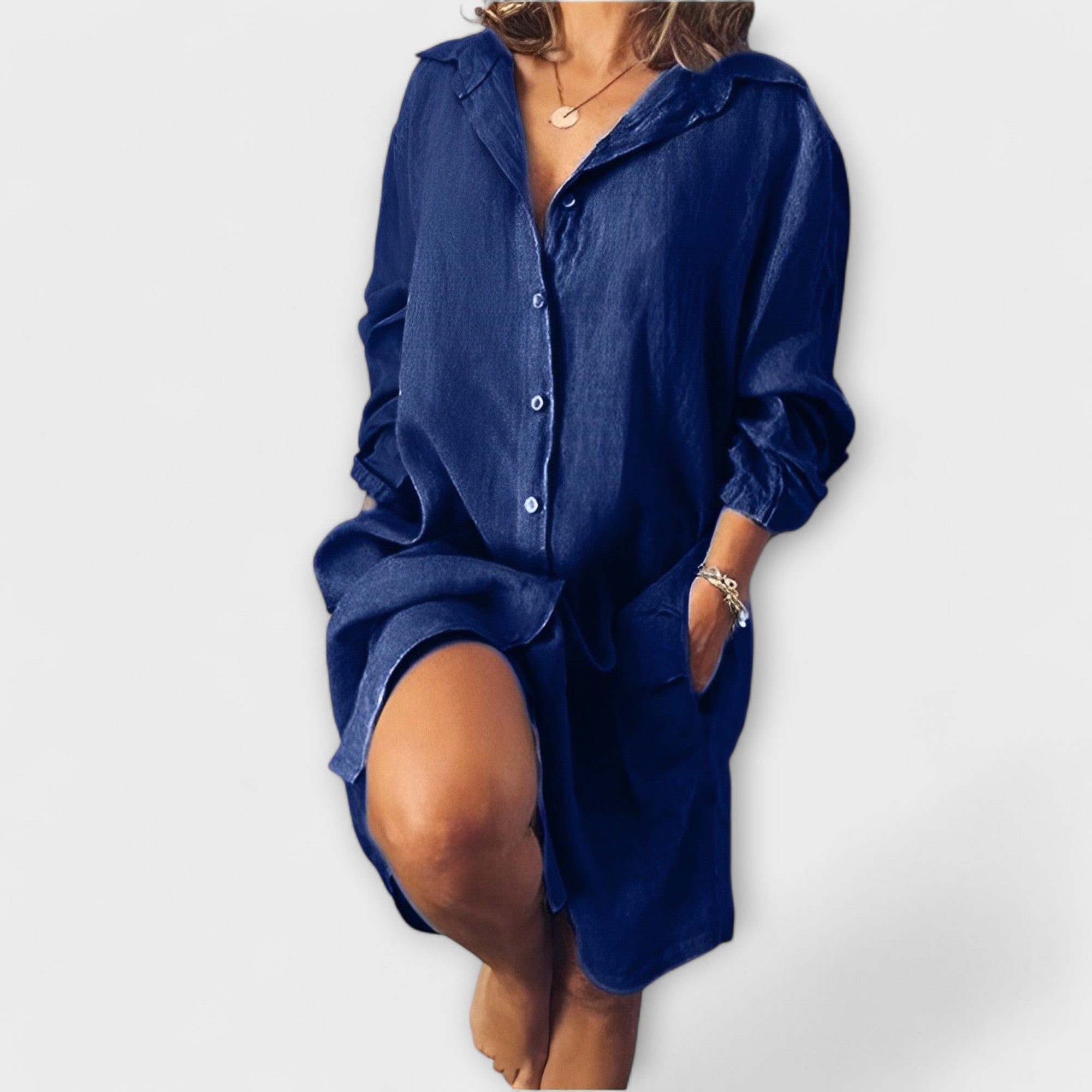 Raquel - Blusa de lino casual