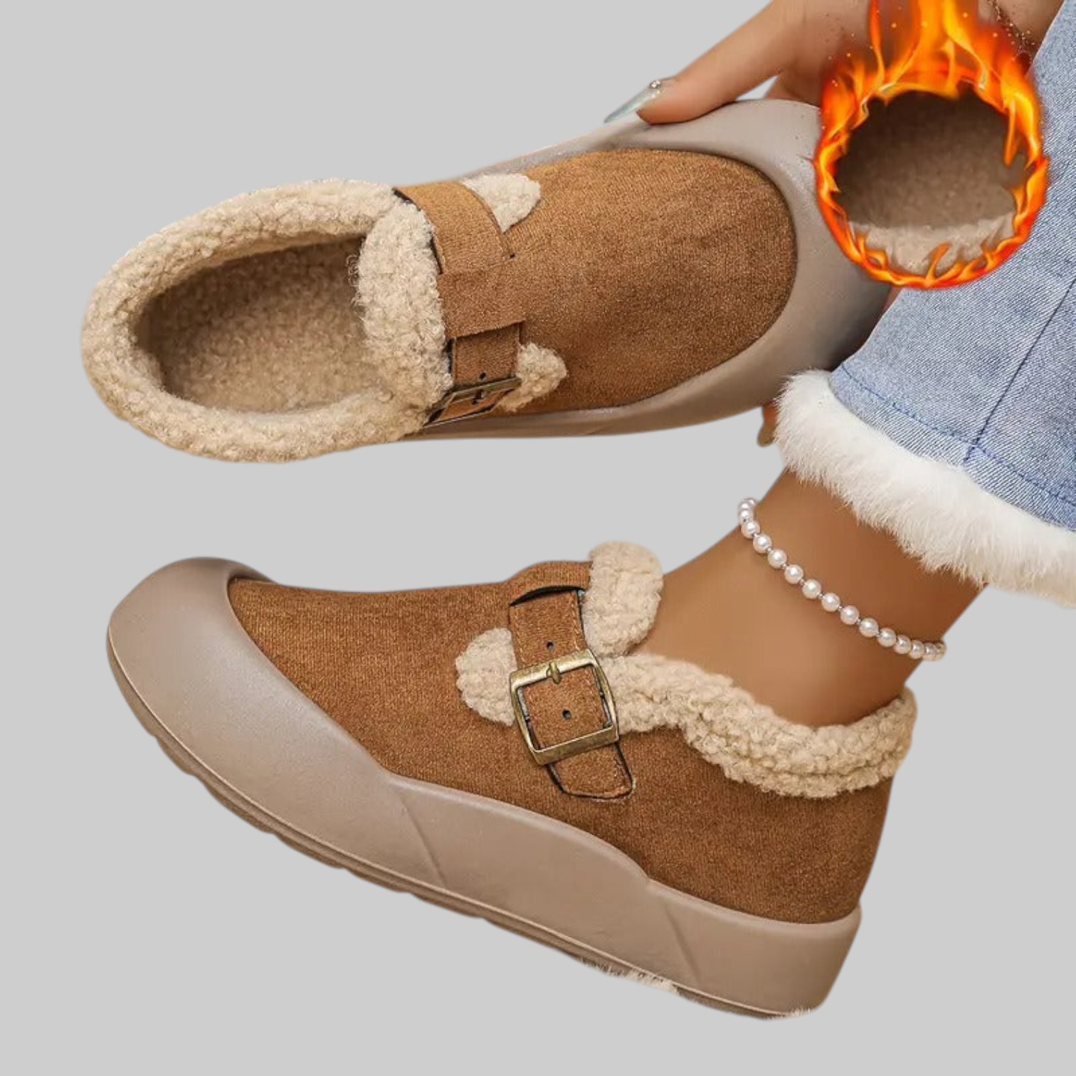 Flissia | Zapatos cómodos con forro polar