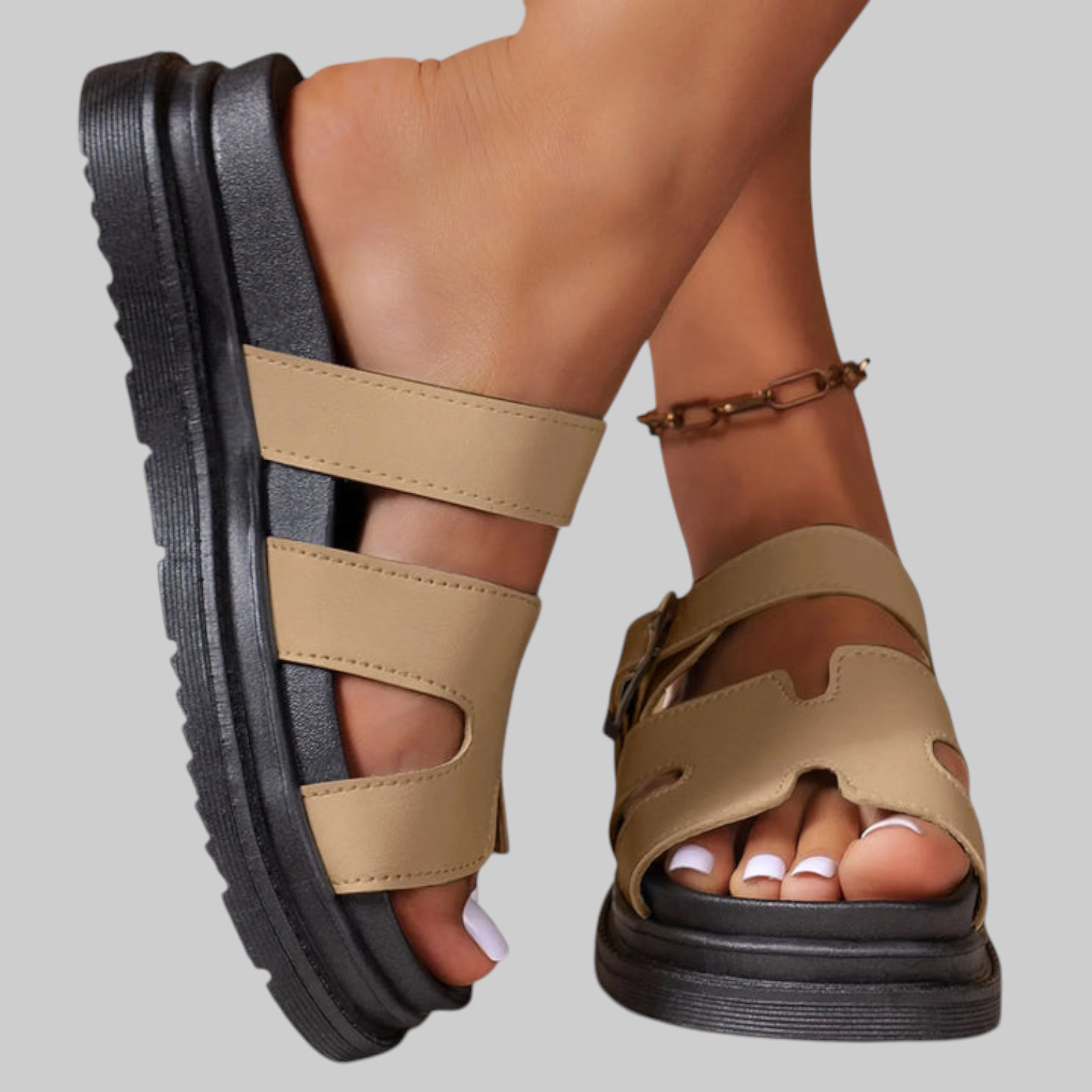 Amaris | Sandalias ortopédicas con diseño en H