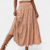 Falda con flores
