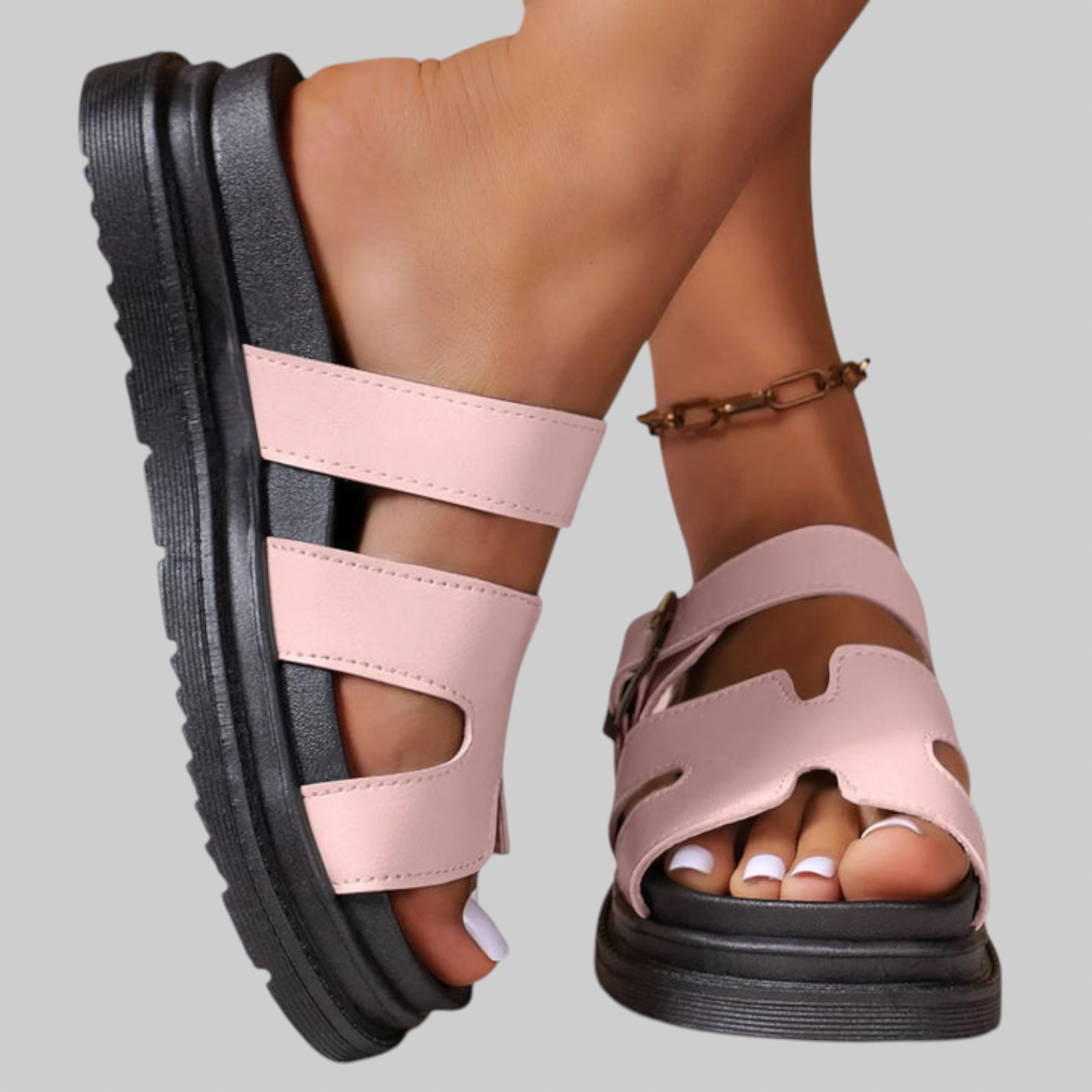Amaris | Sandalias ortopédicas con diseño en H