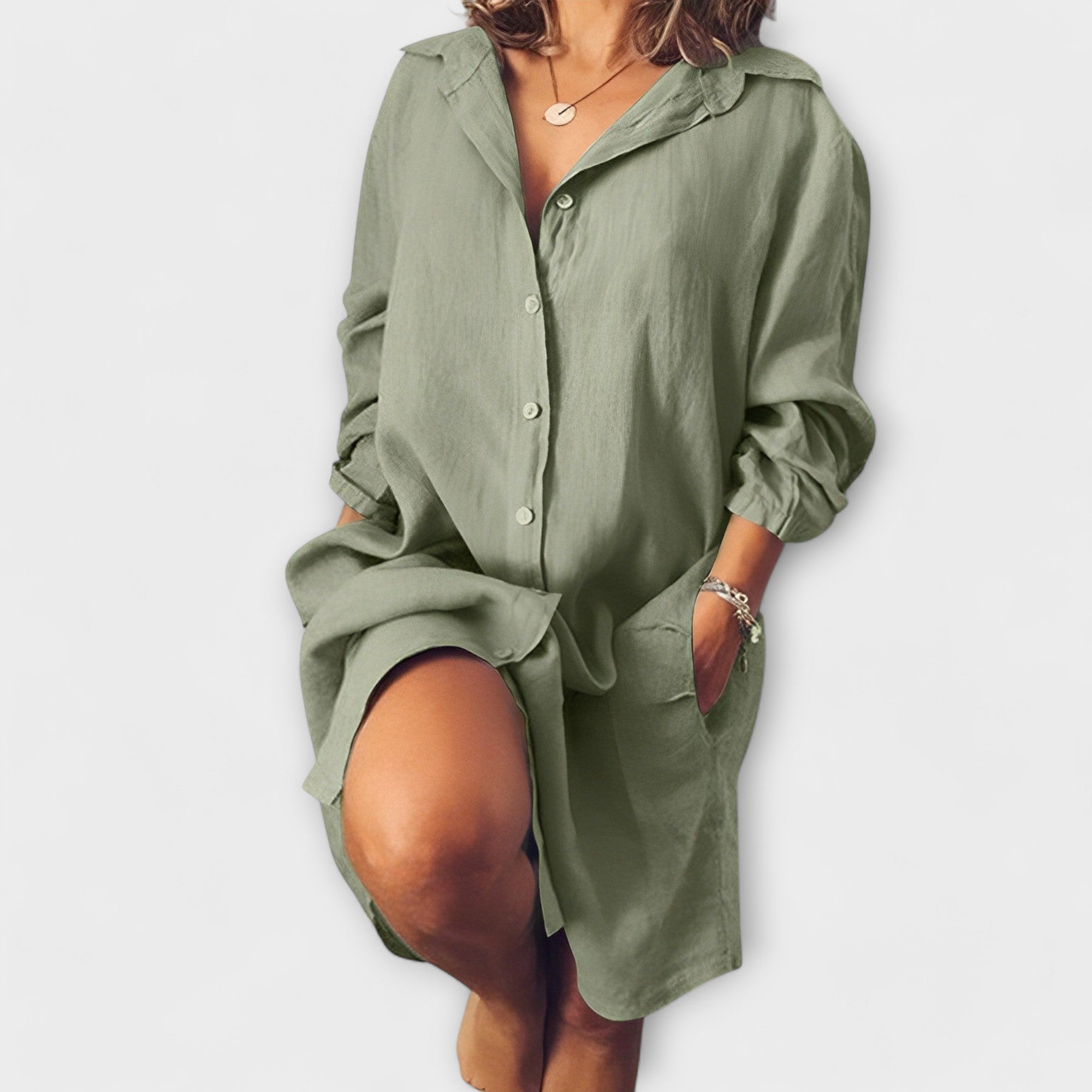 Raquel - Blusa de lino casual
