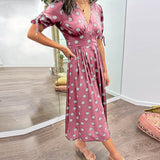 Monica™ | Vestido Elegante de Lunares