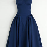 Odette Elegancia | Vestido midi con corsé estructurado