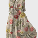 Vestido Retro con Buqué