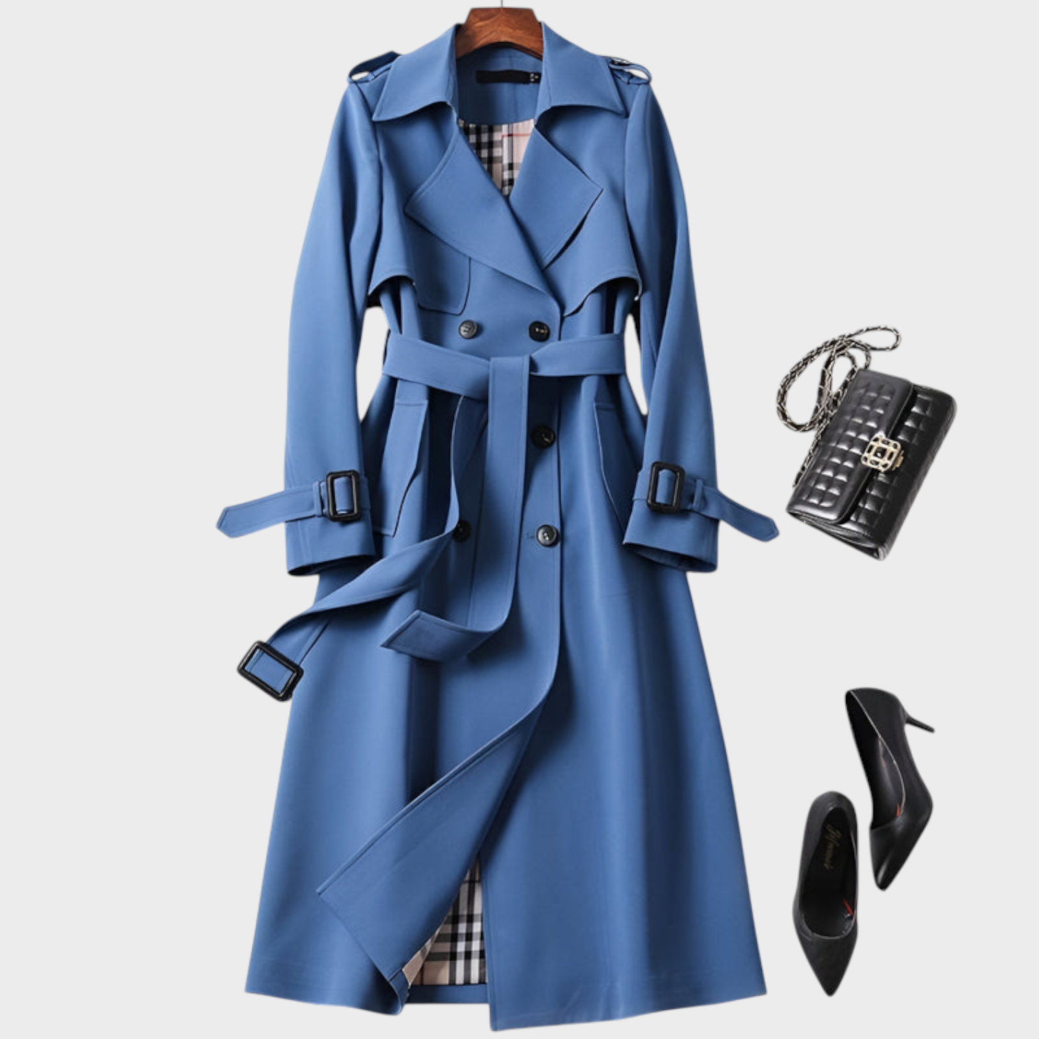 Helena - Gabardina Elegante de Otoño