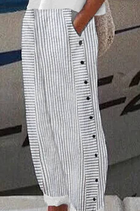 Rea | Pantalones deportivos a rayas y relajados