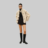 Zoe - Chaqueta polar con ribetes contrastados elegantes