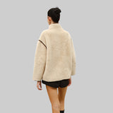 Zoe - Chaqueta polar con ribetes contrastados elegantes
