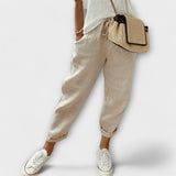 Bibi - Pantalones de lino elegantes y casuales