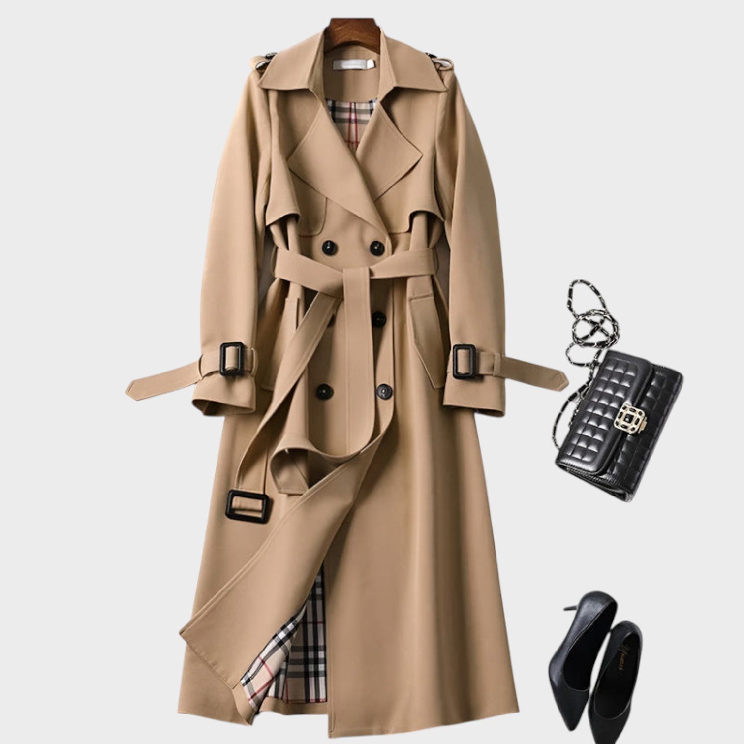 Helena - Gabardina Elegante de Otoño