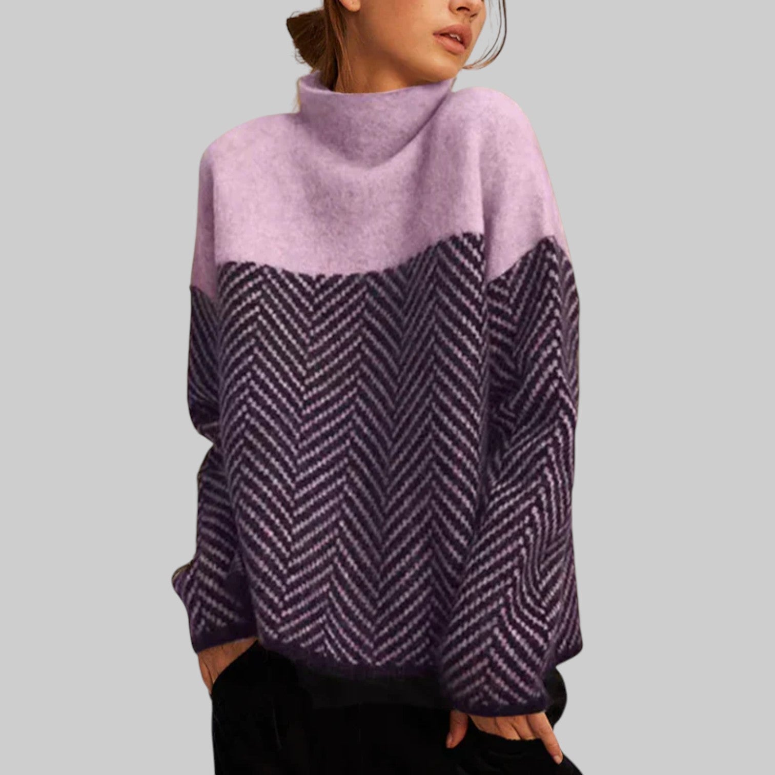 Paulina - Jersey de cuello alto