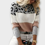 Sandra - Suéter Estampado de Leopardo