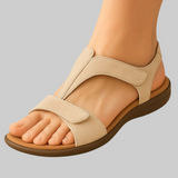 Sandalia Velada con suela de cuña confort