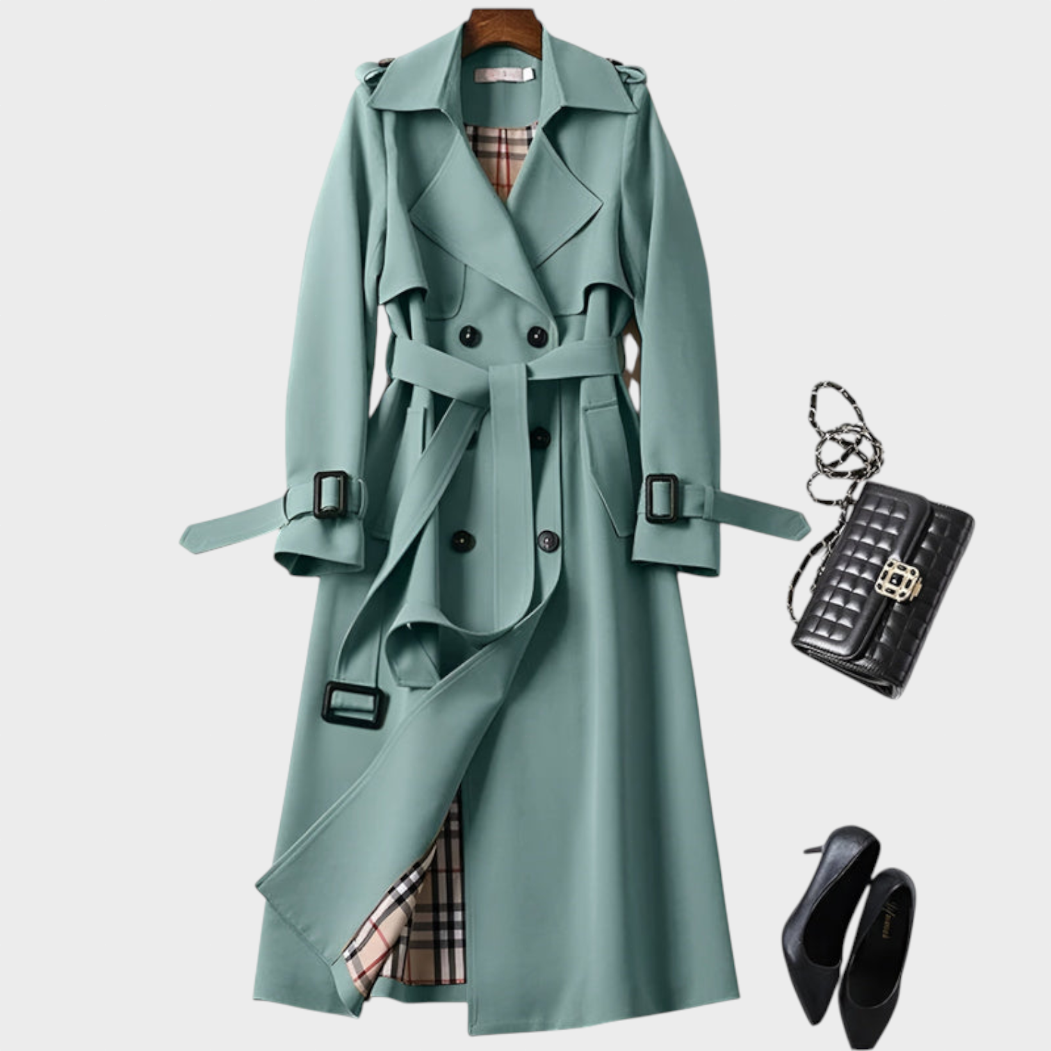Helena - Gabardina Elegante de Otoño