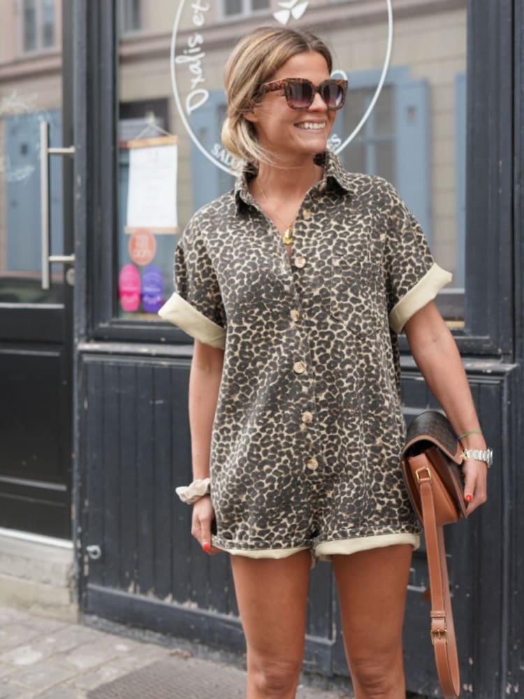 Nikki | Vestido-Camisa Casual con Toque Salvaje