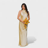 Martina - Vestido con lazo de raso